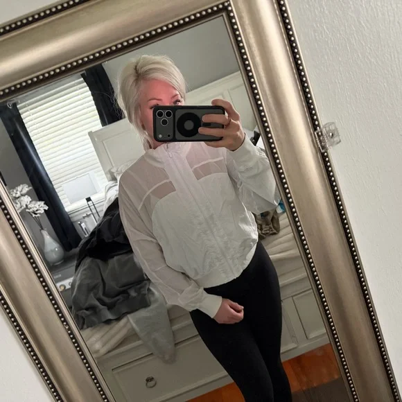 lululemon athletica White Bomber Jacket - Picture 5 of 5